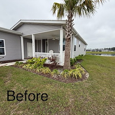 Mulch-Installation-with-Hedge-Trimming 0
