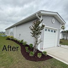 Mulch-Installation-with-Hedge-Trimming 3