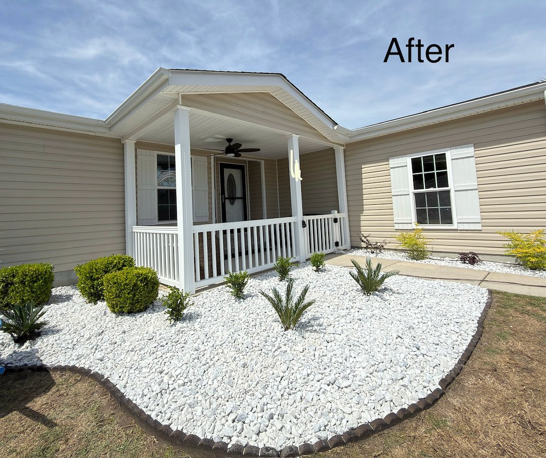 Rock and Plant Installation Project Near Myrtle Beach, SC 